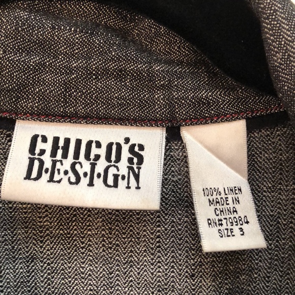 Chico’s Linen Shirt/Jacket - Picture 2 of 7
